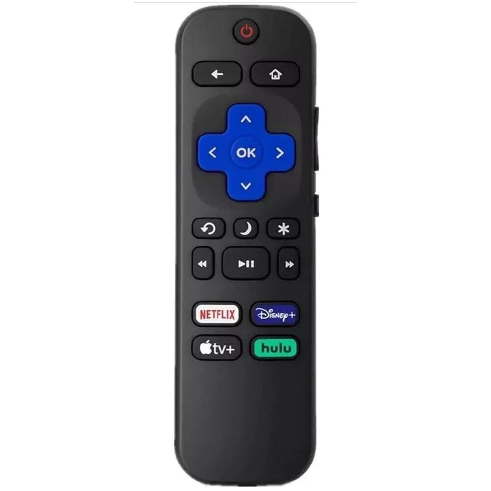 Roku Voice Remote Netflix Disney+ Apple TV+ Roku Channel.